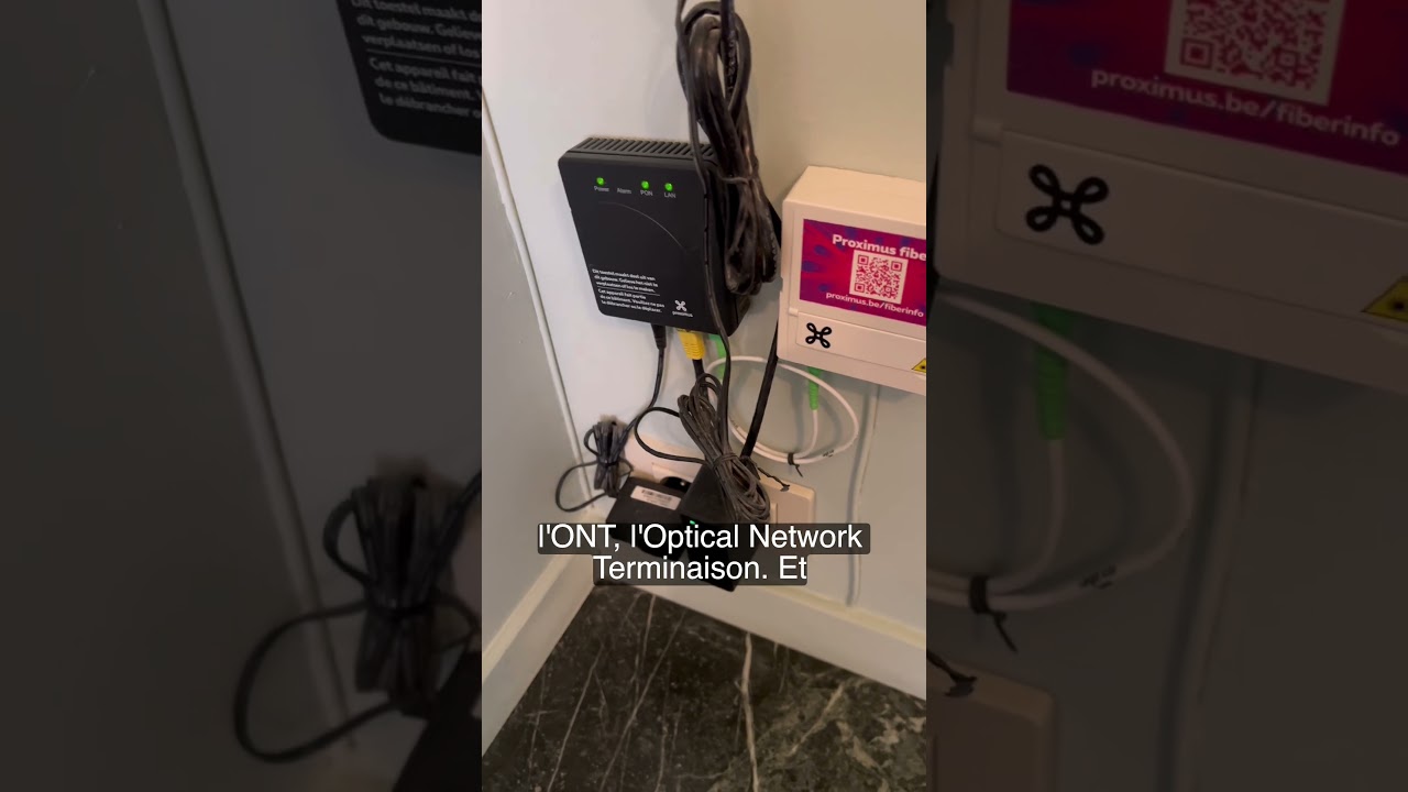 La fibre belge s’arrête avant le routeur… #proximus #bruxelles #belgique #internet #fibre #debit