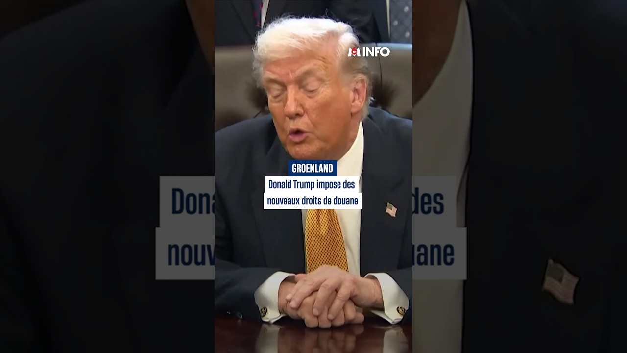 Trump annonce de nouveaux droits de douane aux pays européens "jusqu'à la vente totale du Groenland"