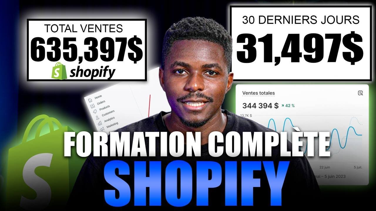 FORMATION SHOPIFY GRATUITE (la plus complète 2026) – Créer une boutique Shopify professionnelle